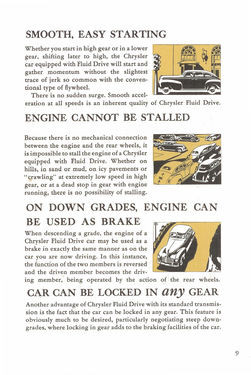 1940 Chrysler Fluid Drive Folder Page 6